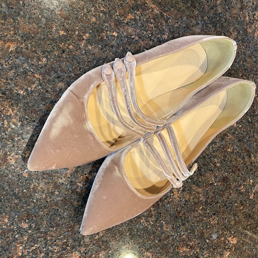 JCrew Velvet Flats 11